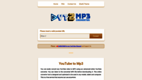 What Yt2mp3.info website looked like in 2021 (2 years ago)