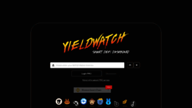 What Yieldwatch.net website looked like in 2021 (2 years ago)