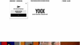 What Yoox.com website looked like in 2021 (2 years ago)