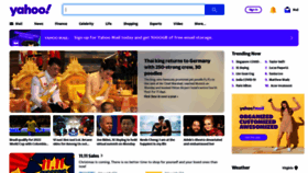 What Yahoo.com.sg website looked like in 2021 (2 years ago)