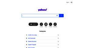 What Yahooindia.com website looked like in 2021 (2 years ago)