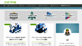 What Yujiblog.org website looked like in 2021 (2 years ago)