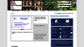 What Yvelines.gouv.fr website looked like in 2021 (2 years ago)