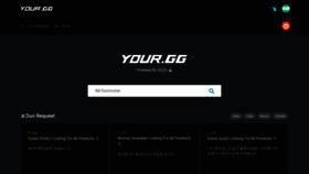 What Your.gg website looked like in 2021 (2 years ago)