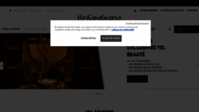 What Yslbeauty.fr website looked like in 2021 (4 years ago)
