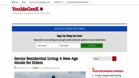 What Youmegeek.com website looked like in 2021 (2 years ago)