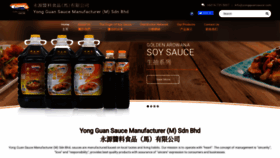 What Yongguansauce.com website looked like in 2022 (2 years ago)