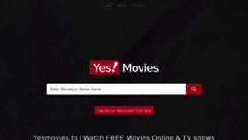 What Yesmovies.to website looked like in 2022 (2 years ago)