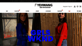 What Yehwang.com website looked like in 2022 (2 years ago)