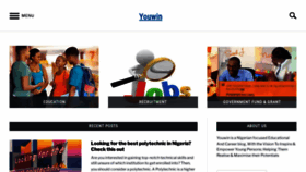 What Youwin.org.ng website looked like in 2022 (2 years ago)