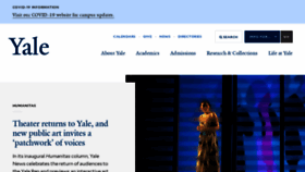 What Yale.edu website looked like in 2022 (2 years ago)