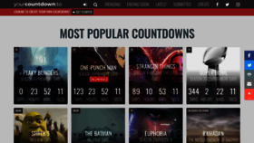 What Yourcountdown.to website looked like in 2022 (2 years ago)
