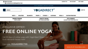 What Yogadirect.com website looked like in 2022 (2 years ago)