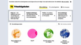 What Yrkeshogskolan.se website looked like in 2022 (2 years ago)