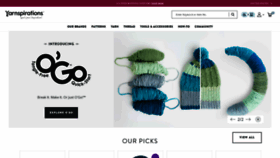 What Yarnspirations.com website looked like in 2022 (2 years ago)
