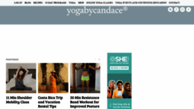 What Yogabycandace.com website looked like in 2022 (2 years ago)