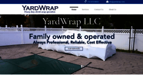 What Yardwrap.com website looked like in 2022 (1 year ago)