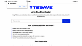 Y2save yt2save.com at WI. YT2Save – All in One Downloader • Convert & Download