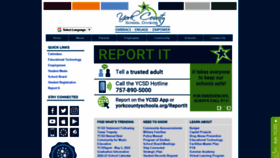 What Yorkcountyschools.org website looked like in 2022 (1 year ago)