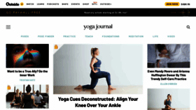 What Yogajournal.com website looked like in 2022 (1 year ago)