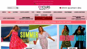 What Yoursclothing.com website looked like in 2022 (1 year ago)