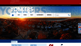 What Yonkersny.gov website looked like in 2022 (1 year ago)