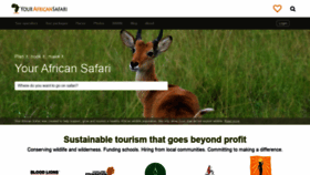 What Yourafricansafari.com website looked like in 2022 (1 year ago)