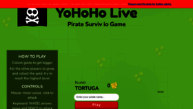 What Yohoho.live website looked like in 2022 (3 years ago)