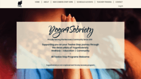 What Yoga4sobriety.com website looked like in 2022 (1 year ago)
