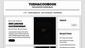 What Yudhacookbook.my.id website looked like in 2022 (1 year ago)