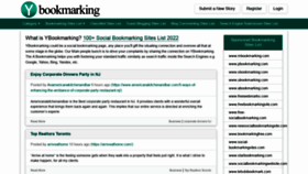 What Ybookmarking.com website looked like in 2022 (1 year ago)
