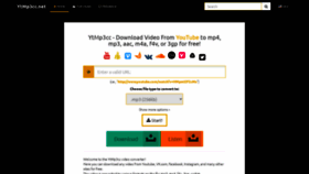 What Ytmp3cc.net website looked like in 2022 (1 year ago)