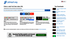 What Yt2mp3.org website looked like in 2022 (1 year ago)