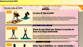What Yoga-adys.net website looked like in 2022 (1 year ago)