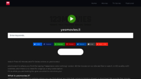 What Yesmovies.net website looked like in 2022 (1 year ago)