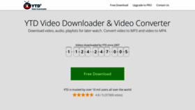What Ytddownloader.com website looked like in 2022 (1 year ago)