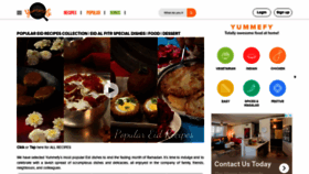 What Yummefy.com website looked like in 2022 (1 year ago)