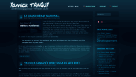 What Yannicktanguy.com website looked like in 2022 (1 year ago)