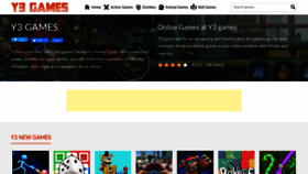 What Y3games.org website looked like in 2022 (3 years ago)