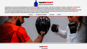 What Yanisport.fr website looked like in 2022 (1 year ago)