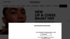 What Yslbeauty.com website looked like in 2022 (1 year ago)