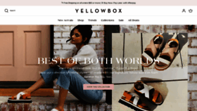 What Yellowboxshoes.com website looked like in 2022 (1 year ago)