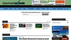 What Yeahthatskosher.com website looked like in 2022 (1 year ago)