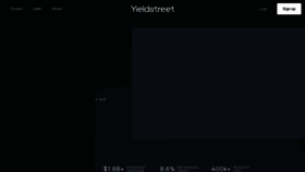 What Yieldstreet.com website looked like in 2022 (1 year ago)
