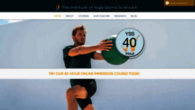 What Yogasportscience.com website looked like in 2022 (1 year ago)