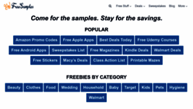 What Yofreesamples.com website looked like in 2022 (1 year ago)