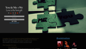 What Youandme-we.com website looked like in 2022 (1 year ago)