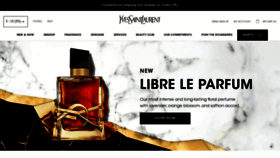 What Yslbeautyus.com website looked like in 2022 (1 year ago)