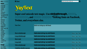 What Yaytext.com website looked like in 2022 (1 year ago)