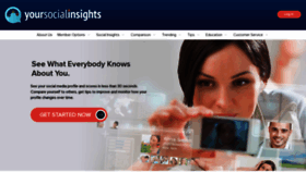 What Yoursocialinsights.co.uk website looked like in 2022 (1 year ago)